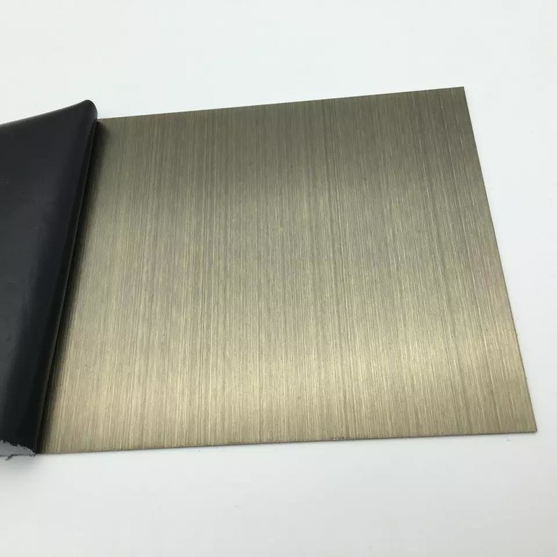 Color 304 PVD Color Coating Antique Bronze Color 304 Stainless Steel Sheet Dengan ...